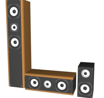 现代音响设备su模型