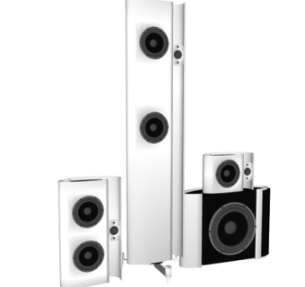 现代音响设备su模型