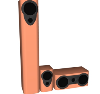 现代音响设备su模型