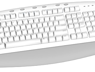 现代电脑<em>键盘</em>su模型