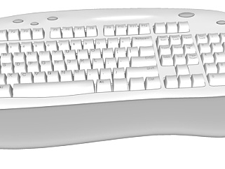现代电脑键盘su<em>模型</em>