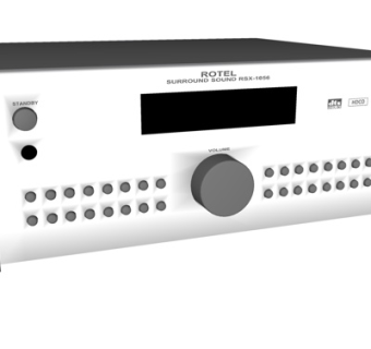 现代音响设备su模型