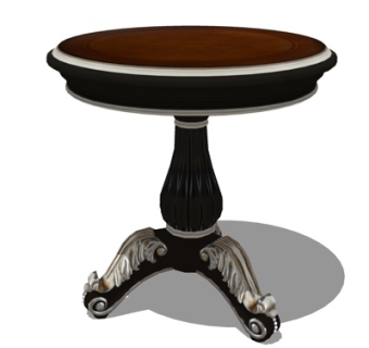 欧式圆几su模型