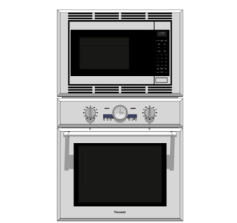 现代烤箱微波炉su模型