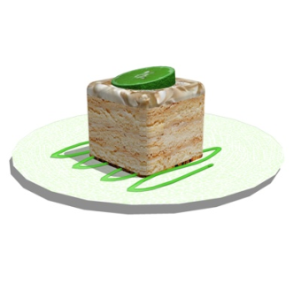 现代蛋糕su模型