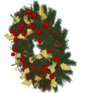 现代圣诞树su模型