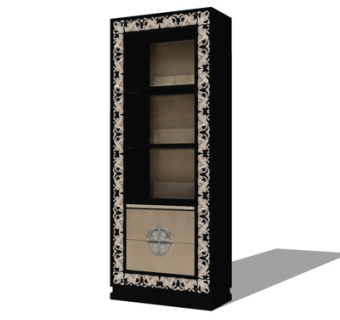 欧式装饰柜su模型