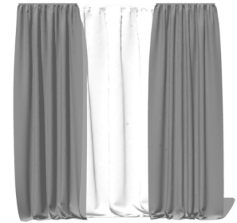 现代窗帘su模型