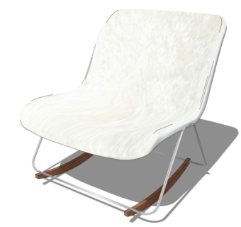 现代休闲椅su模型