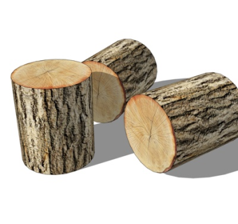 现代木材su模型