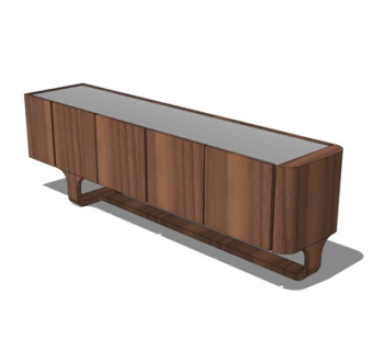 现代端景柜su模型