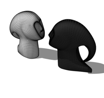 现代装饰品su模型