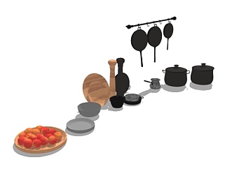 现代厨房<em>器具</em>su模型