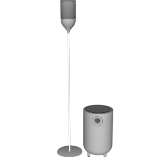 现代音响su模型