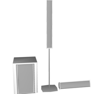 现代音响su模型