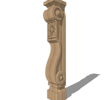 欧式木雕su模型