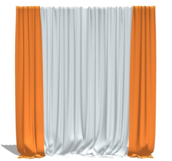 现代窗帘su模型