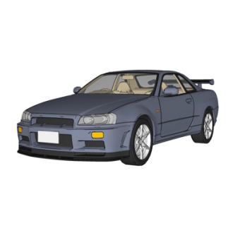 现代家用汽车su模型
