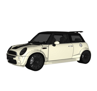 现代家用汽车su模型