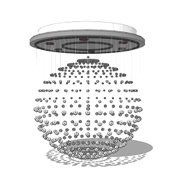 现代吊灯su模型