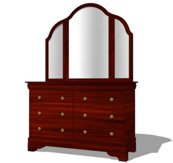 简欧装饰柜su模型