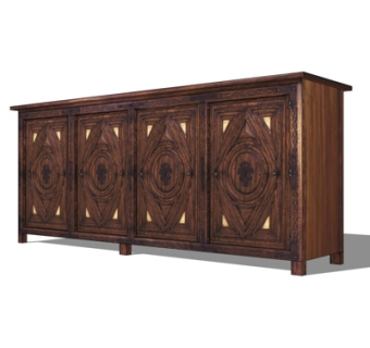 欧式装饰柜su模型