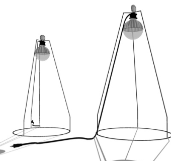 现代台灯su模型