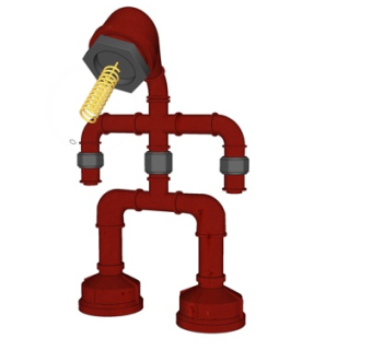 工业风台灯su模型