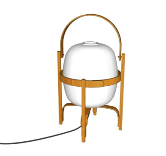 现代台灯su模型