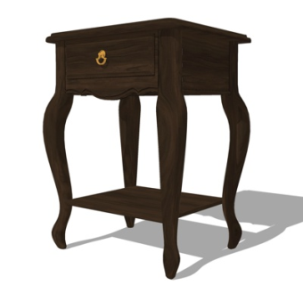 简欧角几su模型