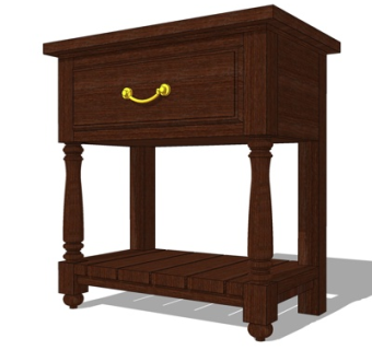 简欧角几su模型