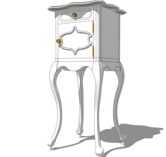 简欧角几su模型