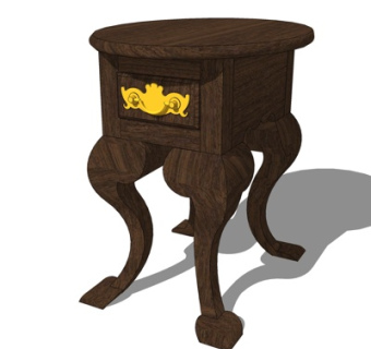 简欧圆几su模型