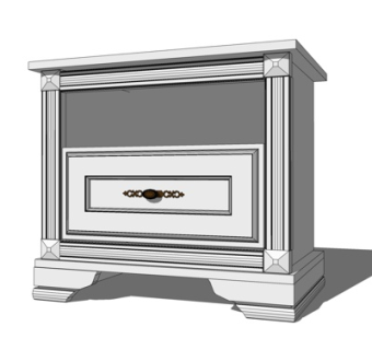 简欧角几su模型