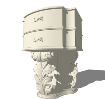 简欧角几su模型