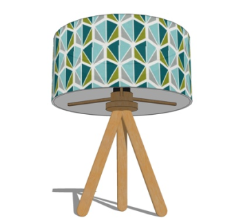 北欧台灯su模型