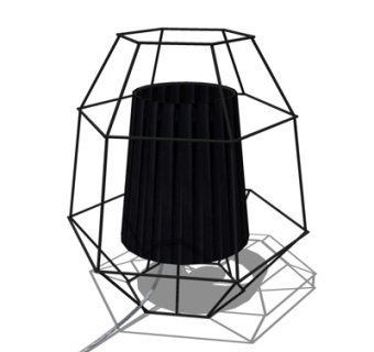 现代台灯su模型