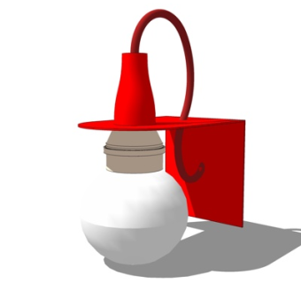 现代壁灯su模型