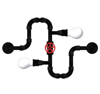 工业风壁灯su模型