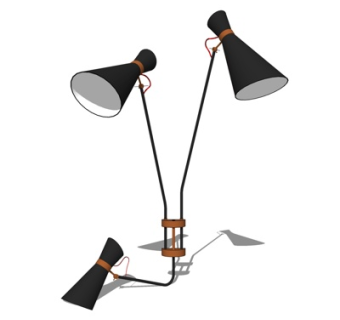 现代壁灯su模型