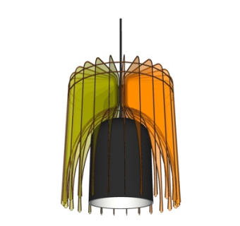 现代吊灯su模型