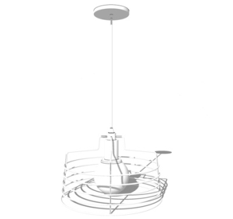 现代吊灯su模型