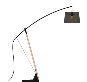 现代落地灯su模型