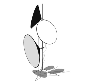 现代落地灯su模型