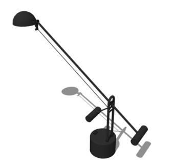 现代台灯su模型