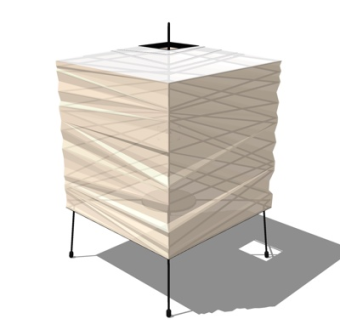 新中式台灯su模型