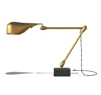 现代台灯su模型