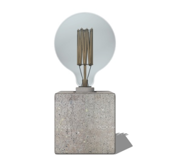 现代台灯su模型