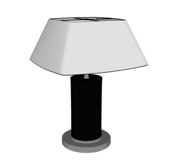 新中式台灯su模型