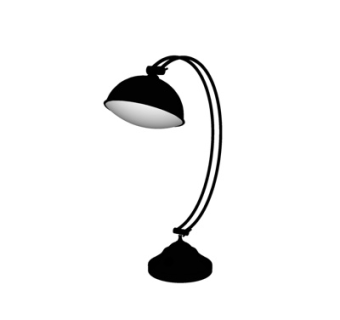 现代台灯su模型